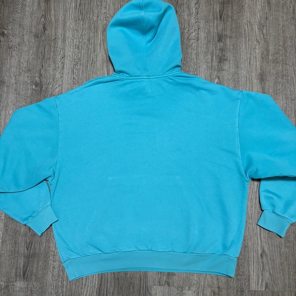 ALO Yoga Woman’s Oversized Blue Pullover Hoodie Size M - Picture 5 of 9